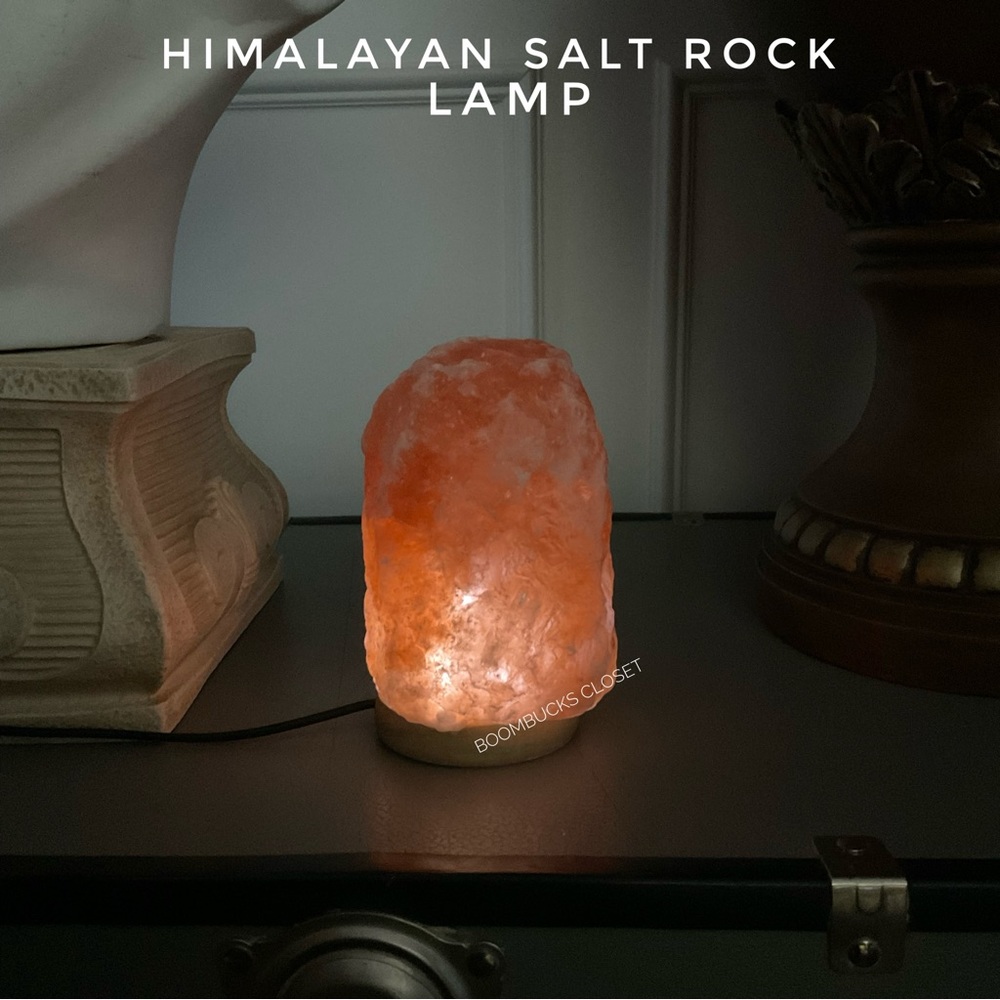 New Natural Himalayan Orange Rock Salt  Natural Crystal Table top Lamp